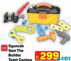 MGS OYUNCAK SAM THE BUİLDER TAMİR ÇANTASI indirimli fiyat MGS OYUNCAK SAM THE BUİLDER TAMİR ÇANTASI fiyat ve kampanya bilgisi